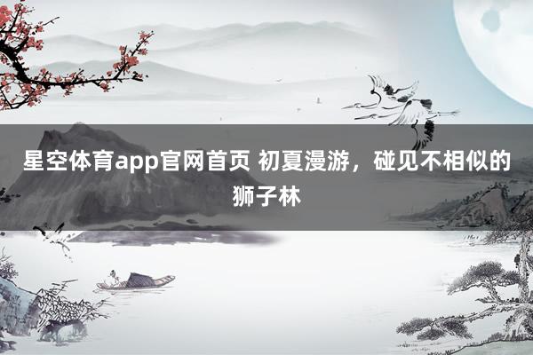 星空体育app官网首页 初夏漫游，<a href=